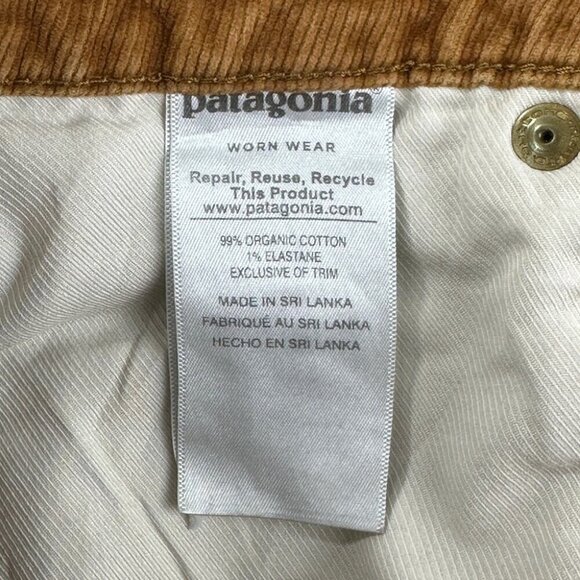 Patagonia Brown Corduroy Straight Leg Pants Women’s Sz 26 US 55061 Style Number - Picture 7 of 14